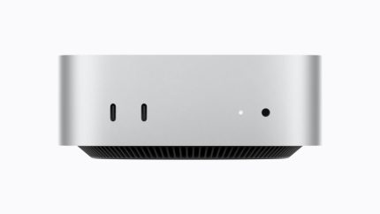 Mac mini M6 ports USB-C et prise casque en façade — AppleDeals Maroc