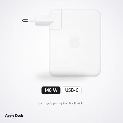 Adaptateur secteur Apple USB-C 140 W — la charge la plus rapide pour MacBook Pro — Prix Maroc — AppleDeals