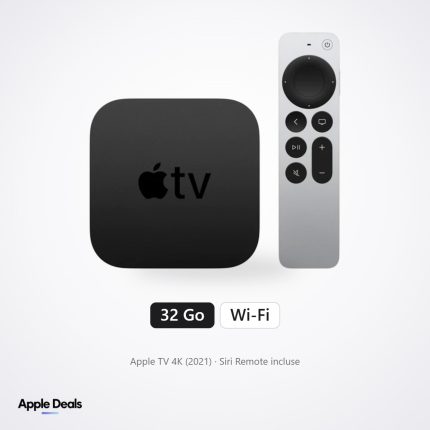 Apple TV 4K 32 Go (2021) — Apple TV 4K (2021) · Siri Remote incluse — Prix Maroc — AppleDeals