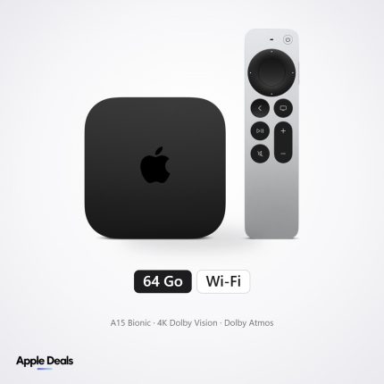 Apple TV 4K Wi-Fi 64 Go — A15 Bionic, Dolby Vision — Prix Maroc — AppleDeals