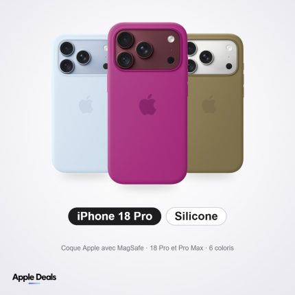 Coque en silicone Apple iPhone 18 Pro et 18 Pro Max — MagSafe — Prix Maroc — AppleDeals