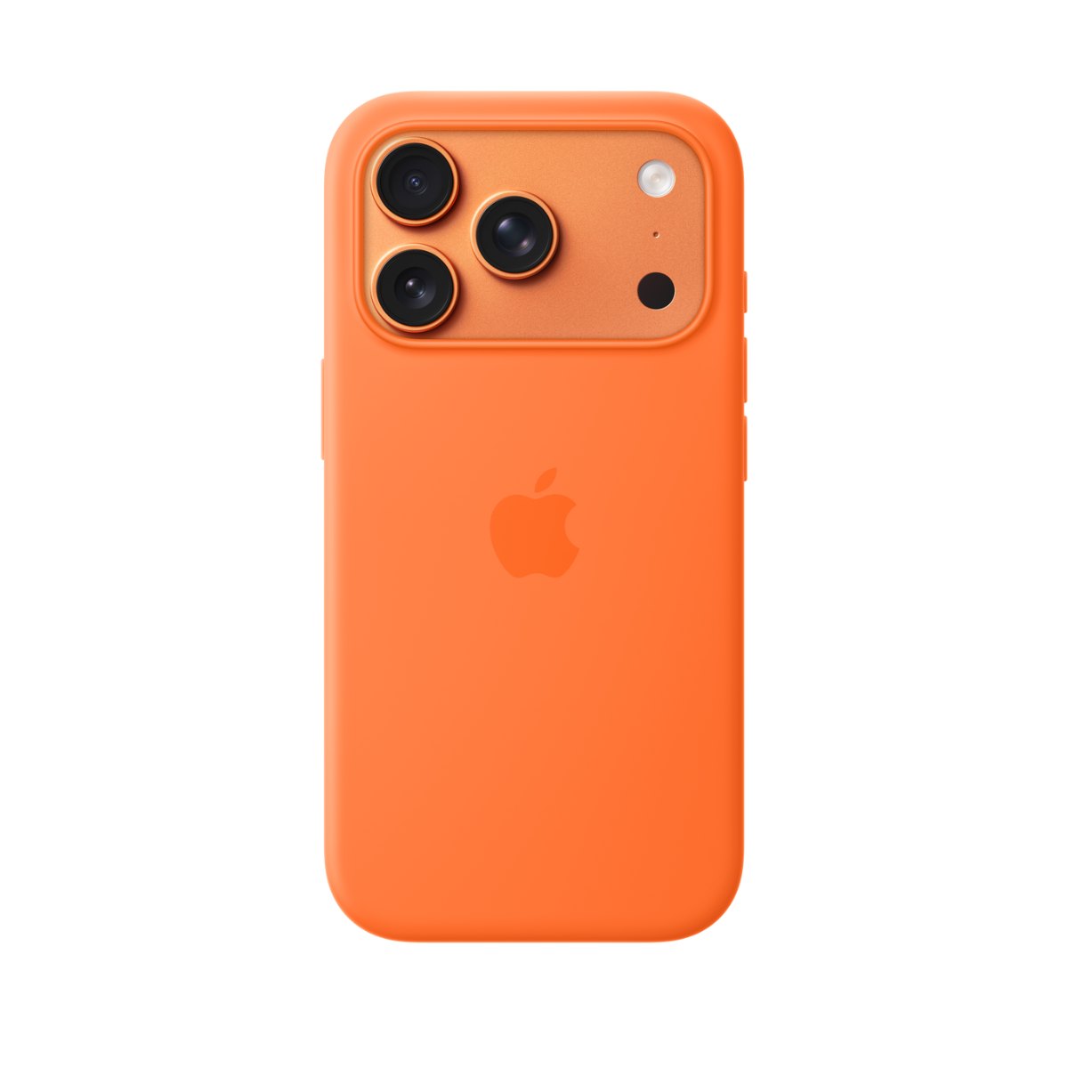 Coque en silicone avec MagSafe pour iPhone 17 Pro – Orange Coque en silicone avec MagSafe pour iPhone 17 Pro – Orange (MGFE4ZM/A) – AppleDeals Maroc
