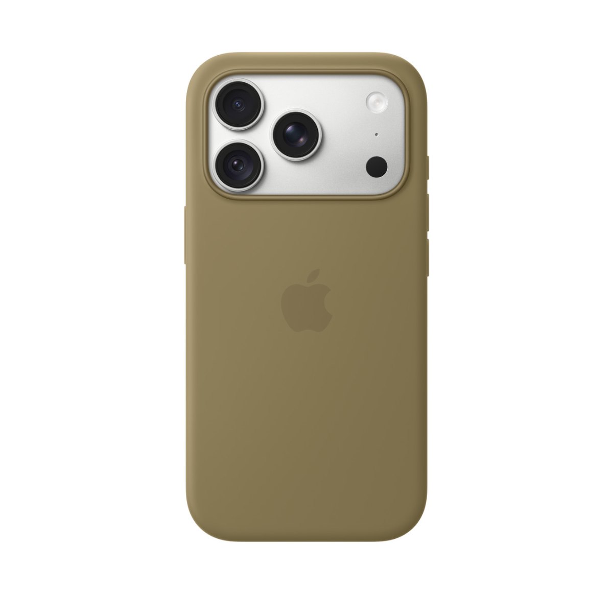 Coque en silicone avec MagSafe pour iPhone 18 Pro – Olive Coque en silicone avec MagSafe pour iPhone 18 Pro – Olive (MK8V4ZM/A) – AppleDeals Maroc
