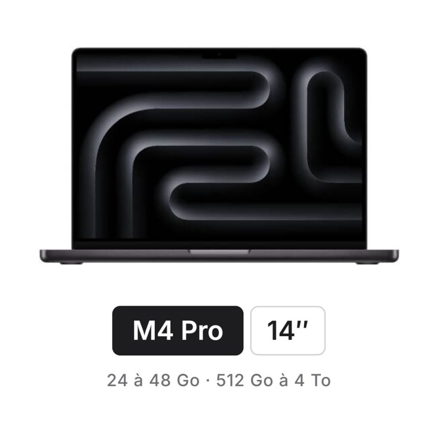 MacBook Pro 14 M4 Pro — Prix Maroc | AppleDeals
